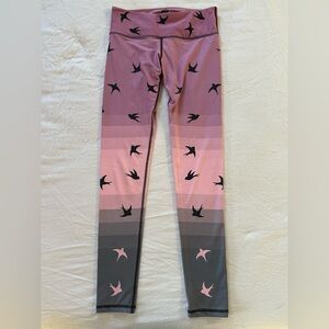 Noli Leggings with Ombré Bird Print
